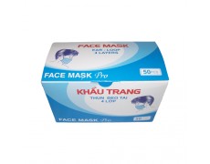 VN-Khẩu trang y tế 4 lớp (Màu Xanh)